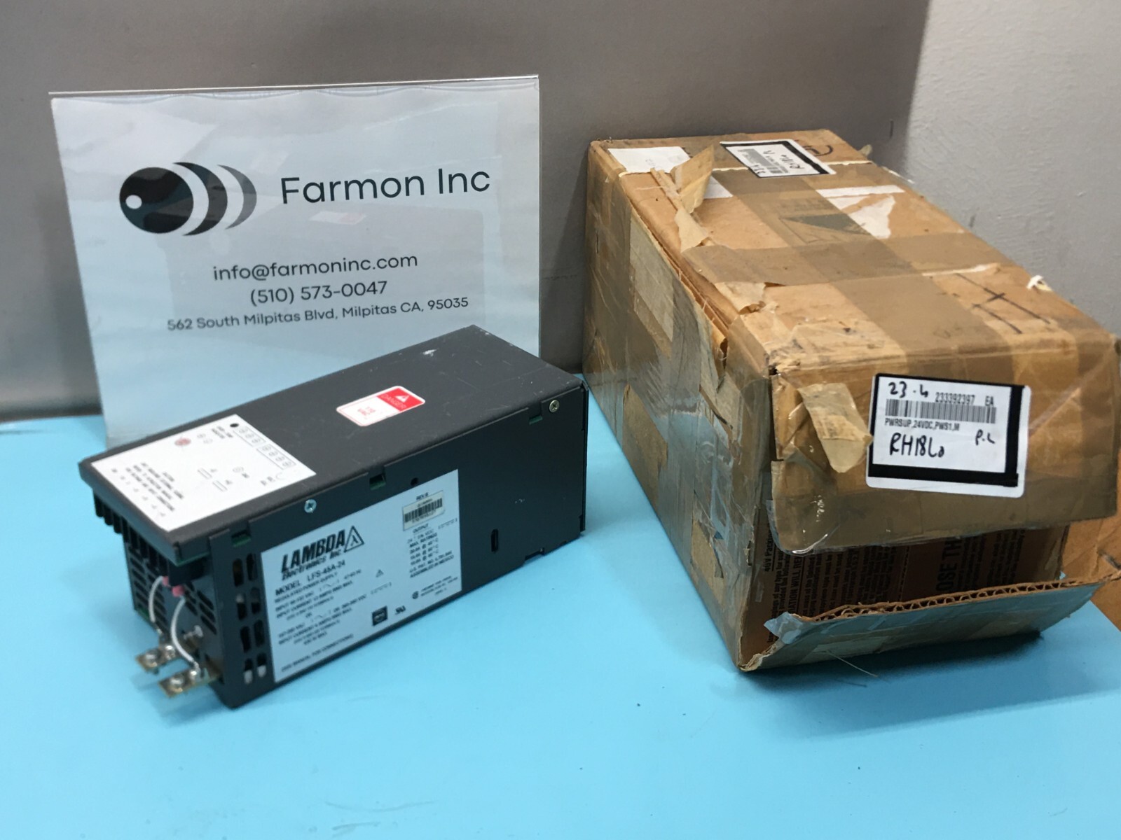 Lambda LFS-45A-24 Regulated Power Supply, 24VDC, PWS1, M, 233392397, 167979