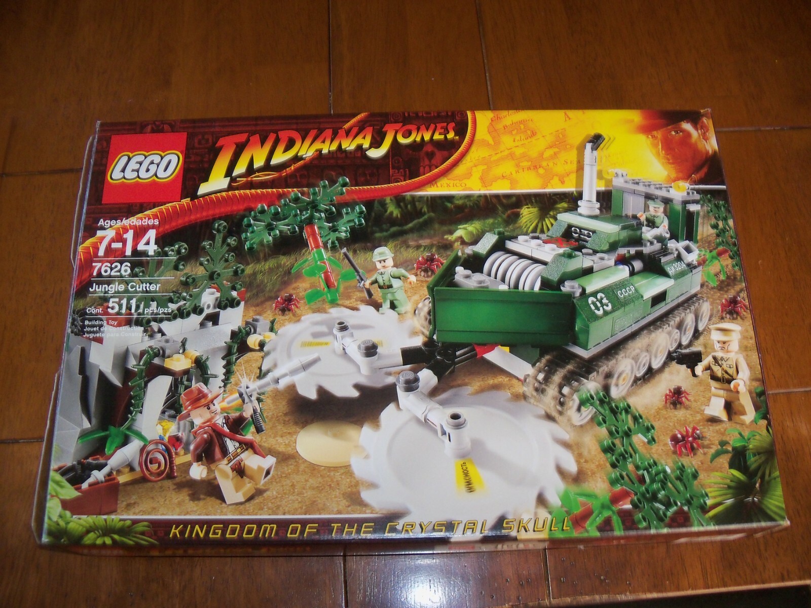 Retired 2008 Lego 7626 Indiana Jones Jungle Cutter 100% Complete Box & Manual