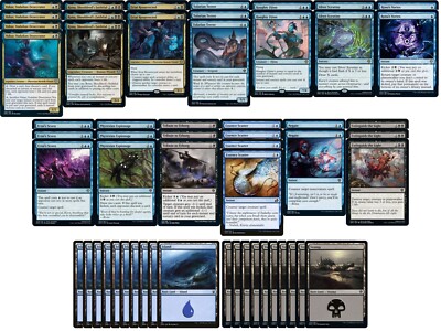 Blue Black Spell Deck - Dimir Control - Very Powerful - 60 Card MTG!!!