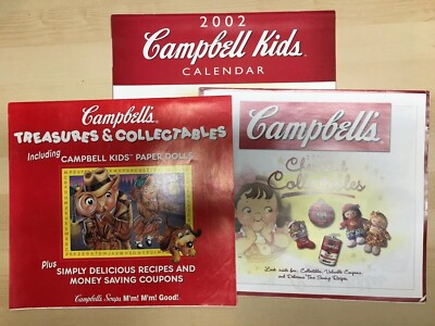 1998 Campbell's Treasures & Collectibles,2002 Cherished Collectibles & Calendar