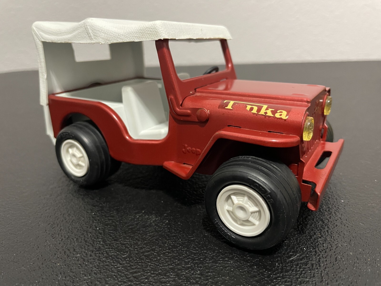 Tonka/ミニカー/RED/Jeep/アメンリカントイ/ブリキトラック Jeep Tonka