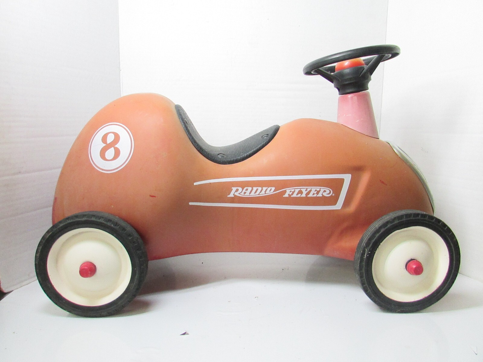 Vintage Radio Flyer Metal Little Red Roadster Push Race Car