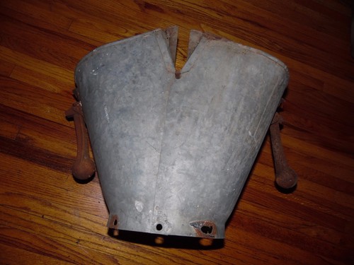 VINTAGE GALVANIZED GRAIN DROP SPOUT REPURPOSE STEAMPUNK CHANDELIER LIGHT LAMP