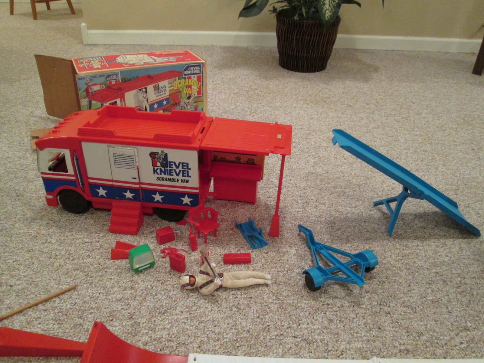 Evel Knievel Van, Stunt Motor cycle,Crash Car,Canyon Sky Cycle and,Show Stadium