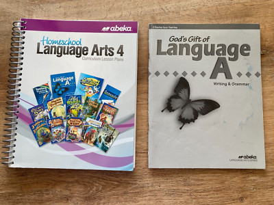 Abeka Homeschool Language Arts 4 Curriculum Lesson Plans & Test Key 4th Grade
