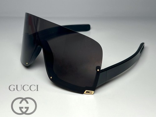 Brand New GUCCI Sunglasses GG1631S Black Shield 99-115mm