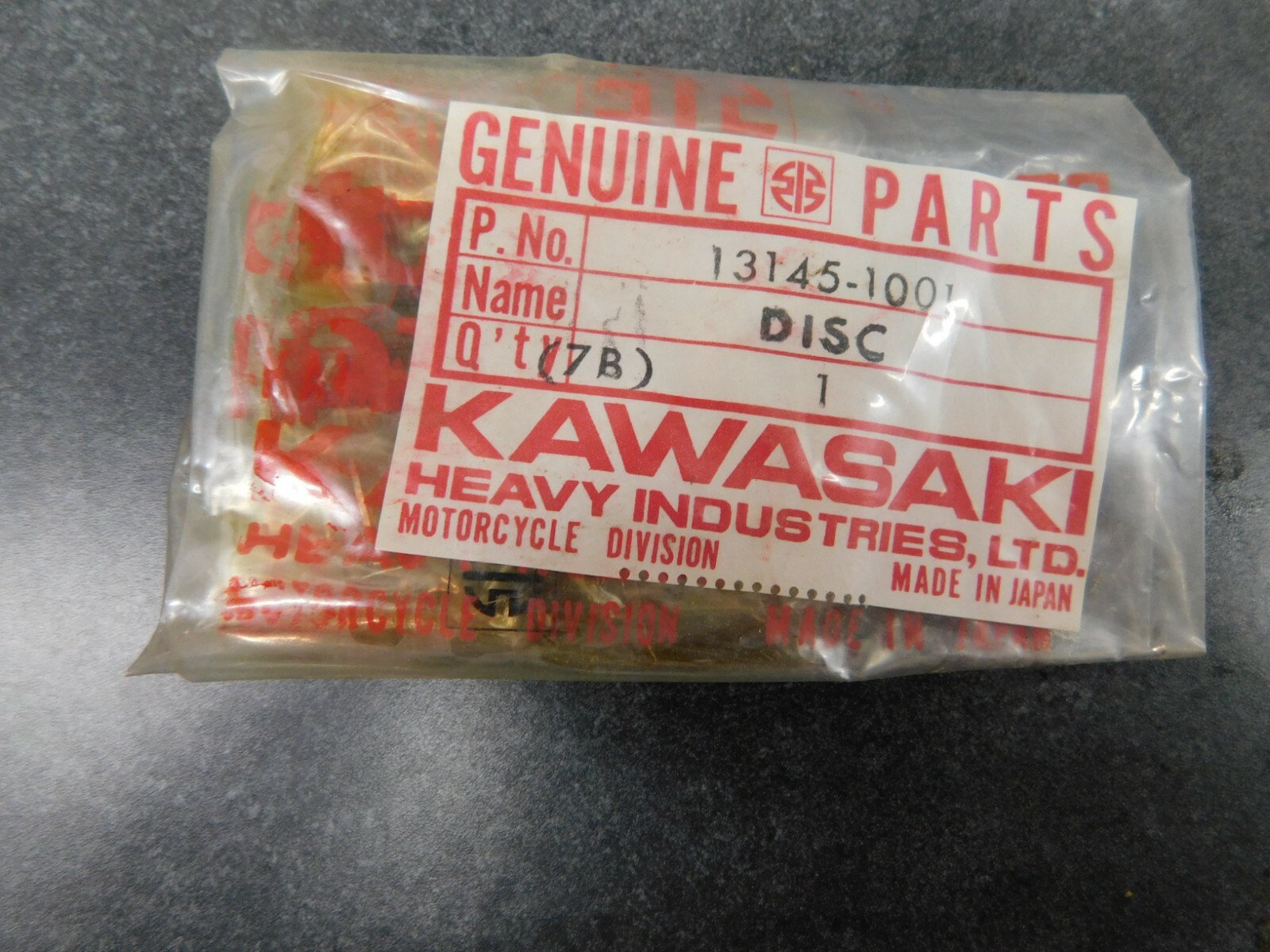 Kawasaki NOS Disk Change Drum F11 KZ 1300 KE 125 13145-001