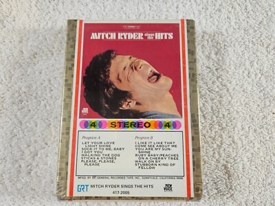 Mitch Ryder Sings The Hits 4-Track Cartridge (Muntz type)- Factory Sealed!