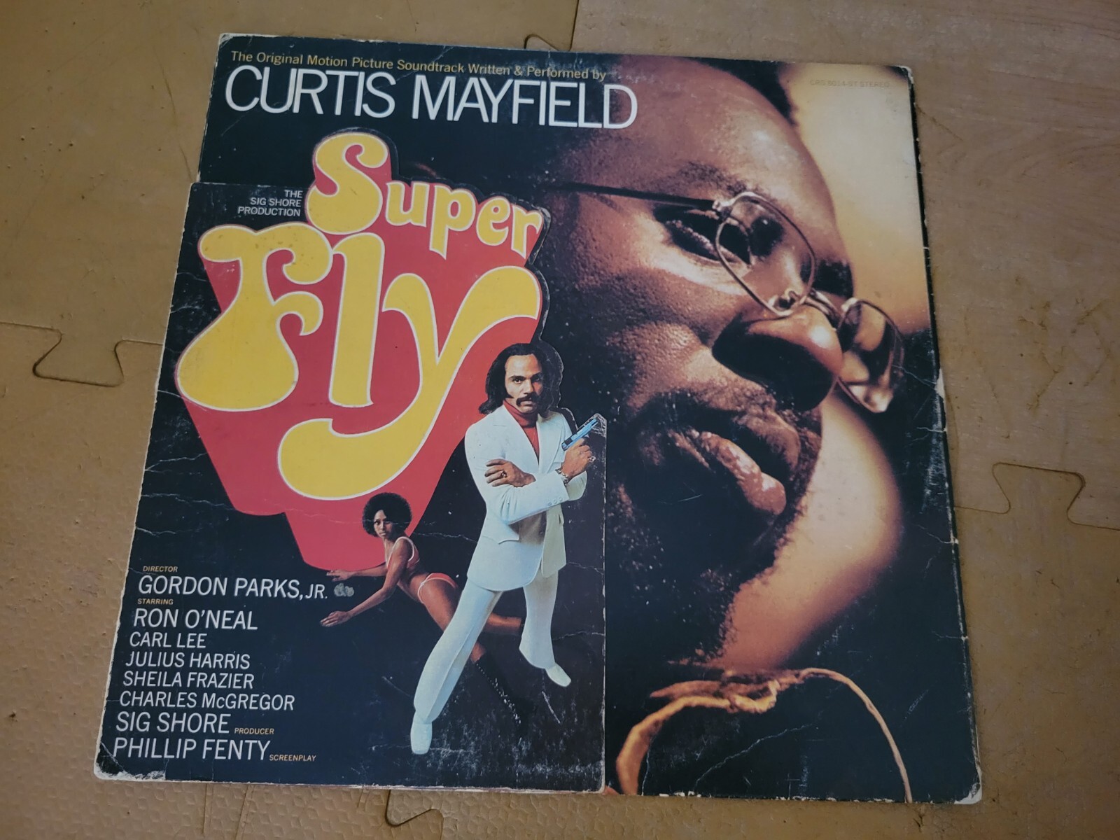 Curtis Mayfield Super Fly vinyl original LP (low grade media