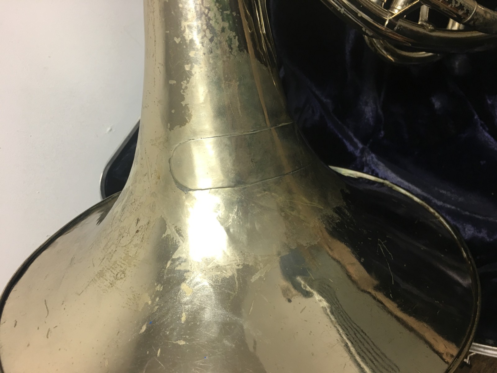 C.G. Conn Silver Elkhart French Horn