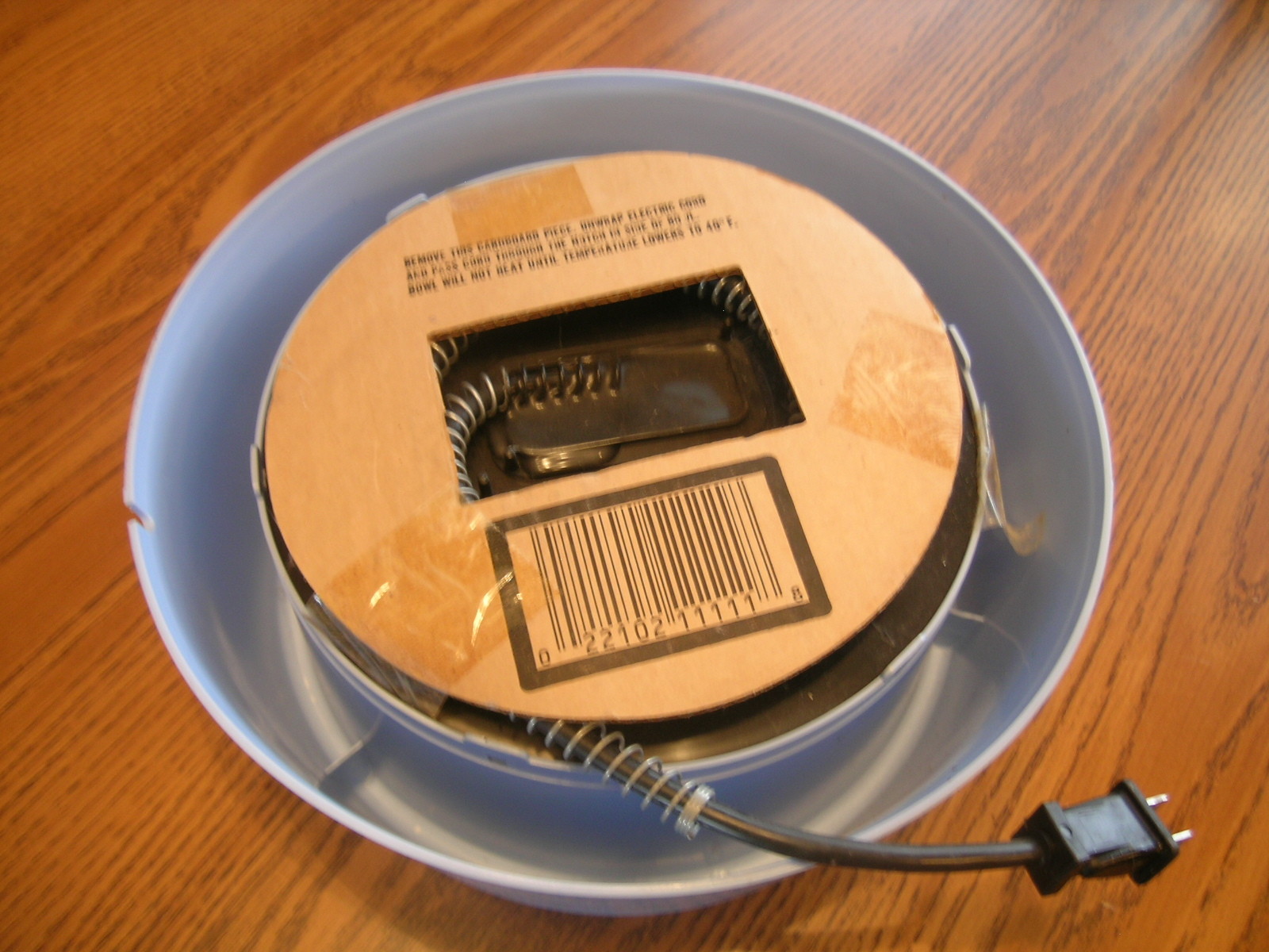 Electric Heated Drinking Bowl Dog Pet Heated Water Dish Winter Outdoor Safety