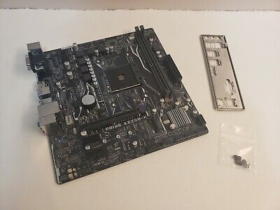 ASUS Prime A320M-K Socket AM4 AMD Motherboard with Screws and Back