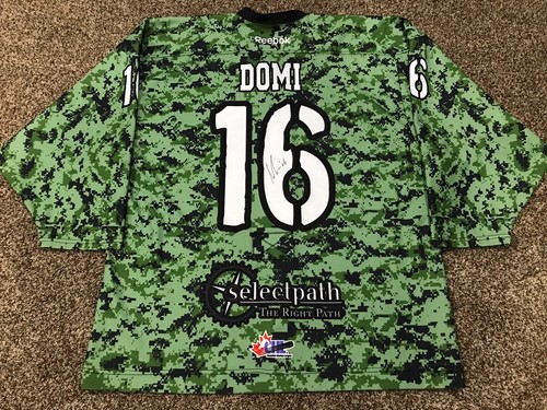 MAX DOMI Worn LONDON KNIGHTS OHL Jersey CHL Memorial Cup Season Montreal Star