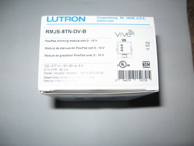 '' New in Box '' Lutron Vive PowPak Dimming Module  RMJS-8TN-DV-B