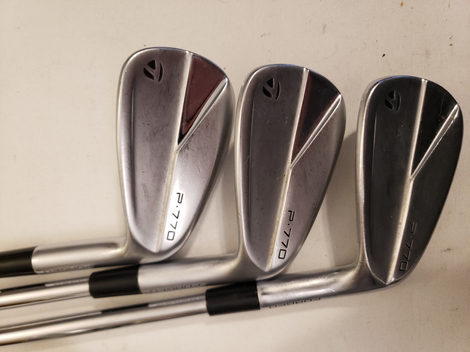 Used TaylorMade P770 2023 Iron Set (4-PW) 7 Irons - FST KBS $-Taper - Stiff - RH