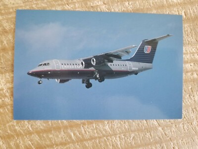 UNITED EXPRESS BAE 146 REGIONAL JET.VTG UNUSED AIRCRAFT POSTCARD*P7