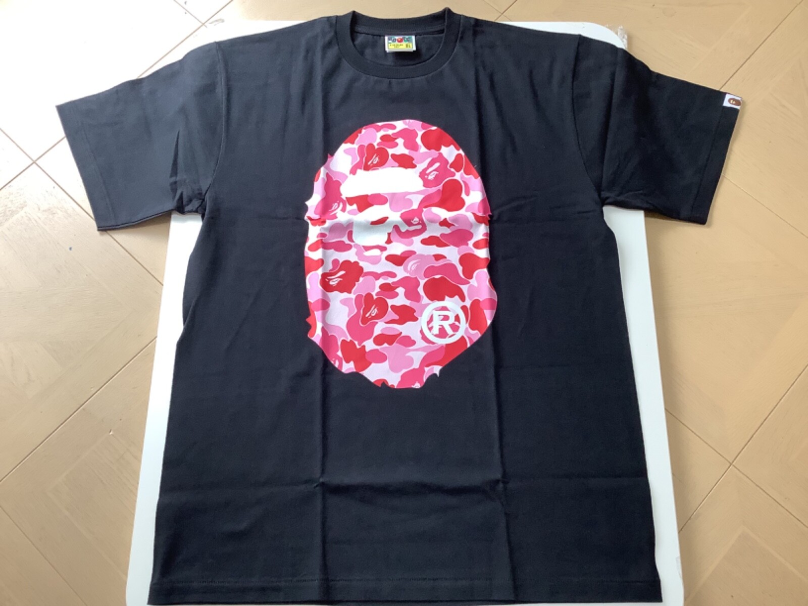 Authentic ape bape abc camo big ape head tee t shirt black