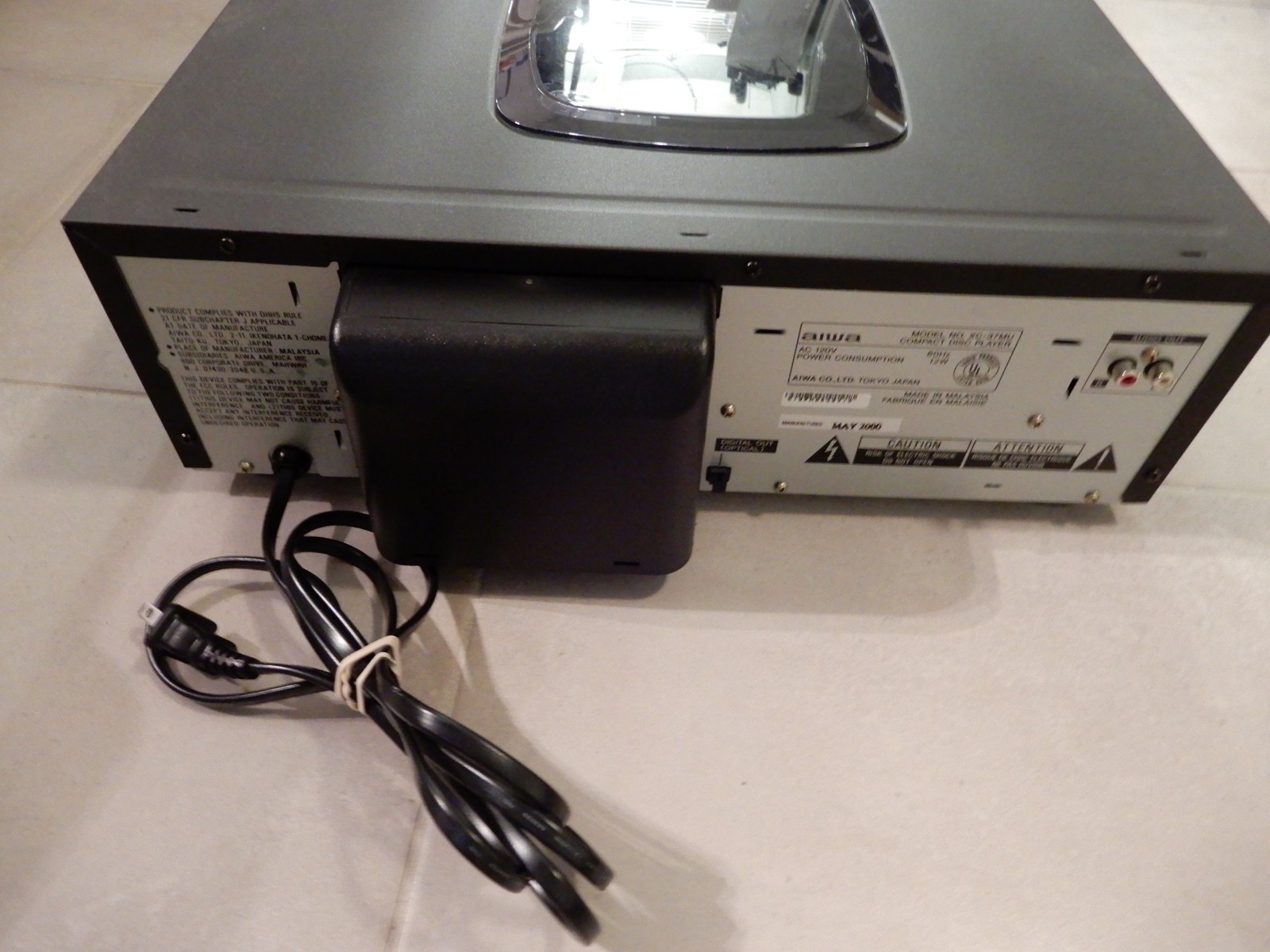 Aiwa XC-37MU 5 Disc CD Changer Carousel Tested Electronics Vintage Tokyo JAPAN