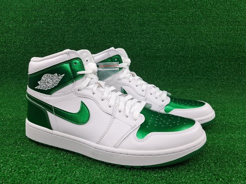 Nike Air Jordan 1 High Spikeless Golf Shoes Pine Green