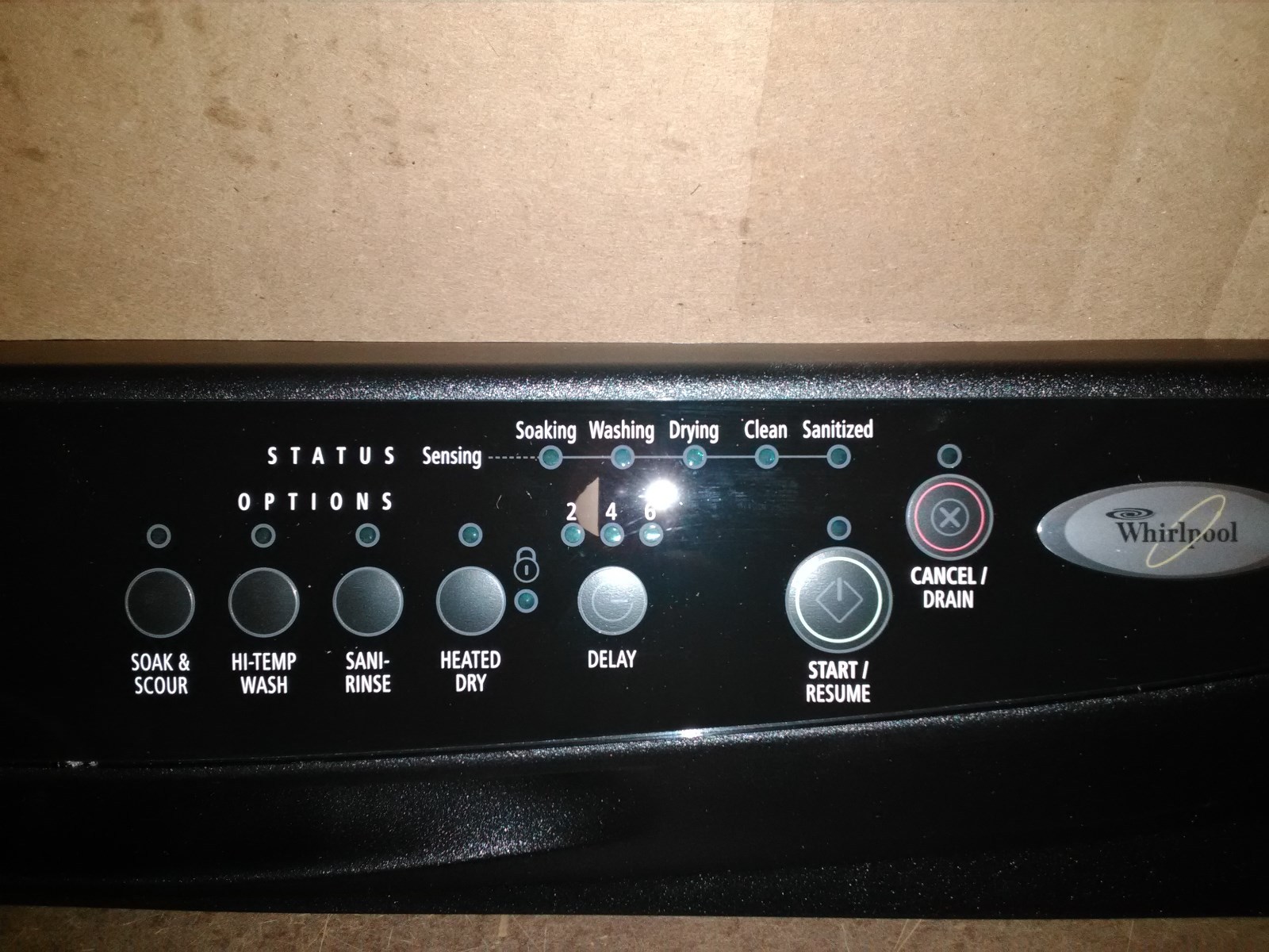 Whirlpool Corp WP3385734 Dishwasher Control Panel