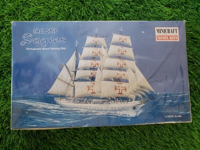 Minicraft Model Kit Sagres Portuguese Naval Training Tall Ship 1/350th Scale