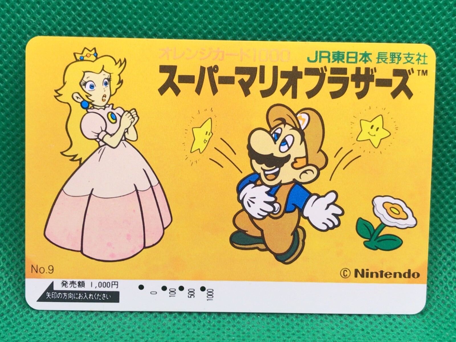 Princess Peach Super Mario Brothers Nintendo Orange card