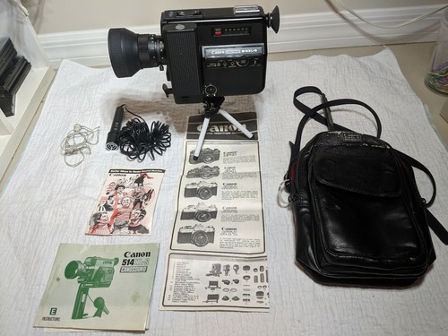 Canon S8 Film Camera Af 514 XL-S Sound Super 8 Cine-Film Autofocus w/accessories