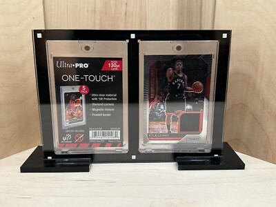 One Touch 2 Card NBA Basketball Magnetic Heavy Duty Acrylic Display Case Stand