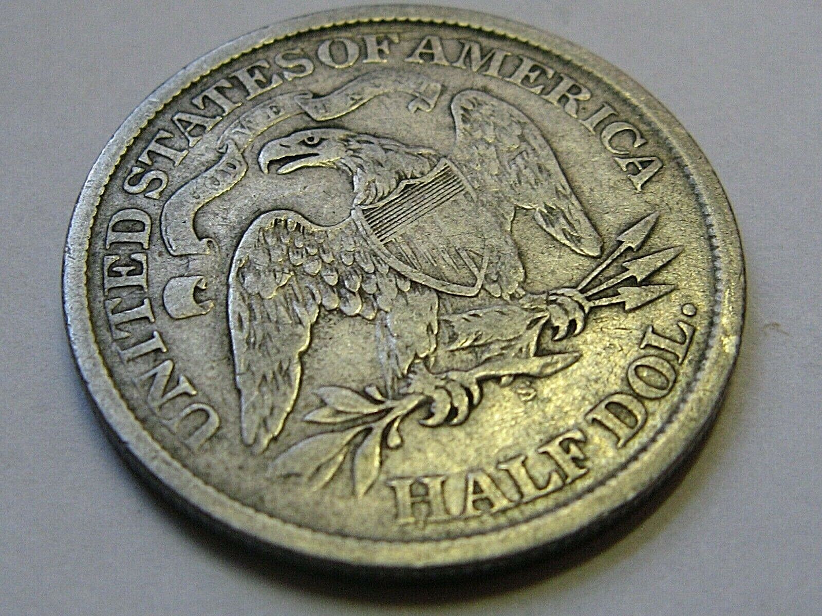 1871S 1871 s  Seated Liberty Silver Half Dollar  VF  Very Fine