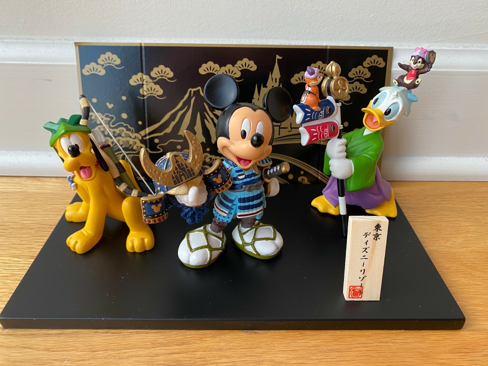 Disney - souyoshi Tokyo Disney Resort Figure Doll Samurai Shogun Mickey Donald