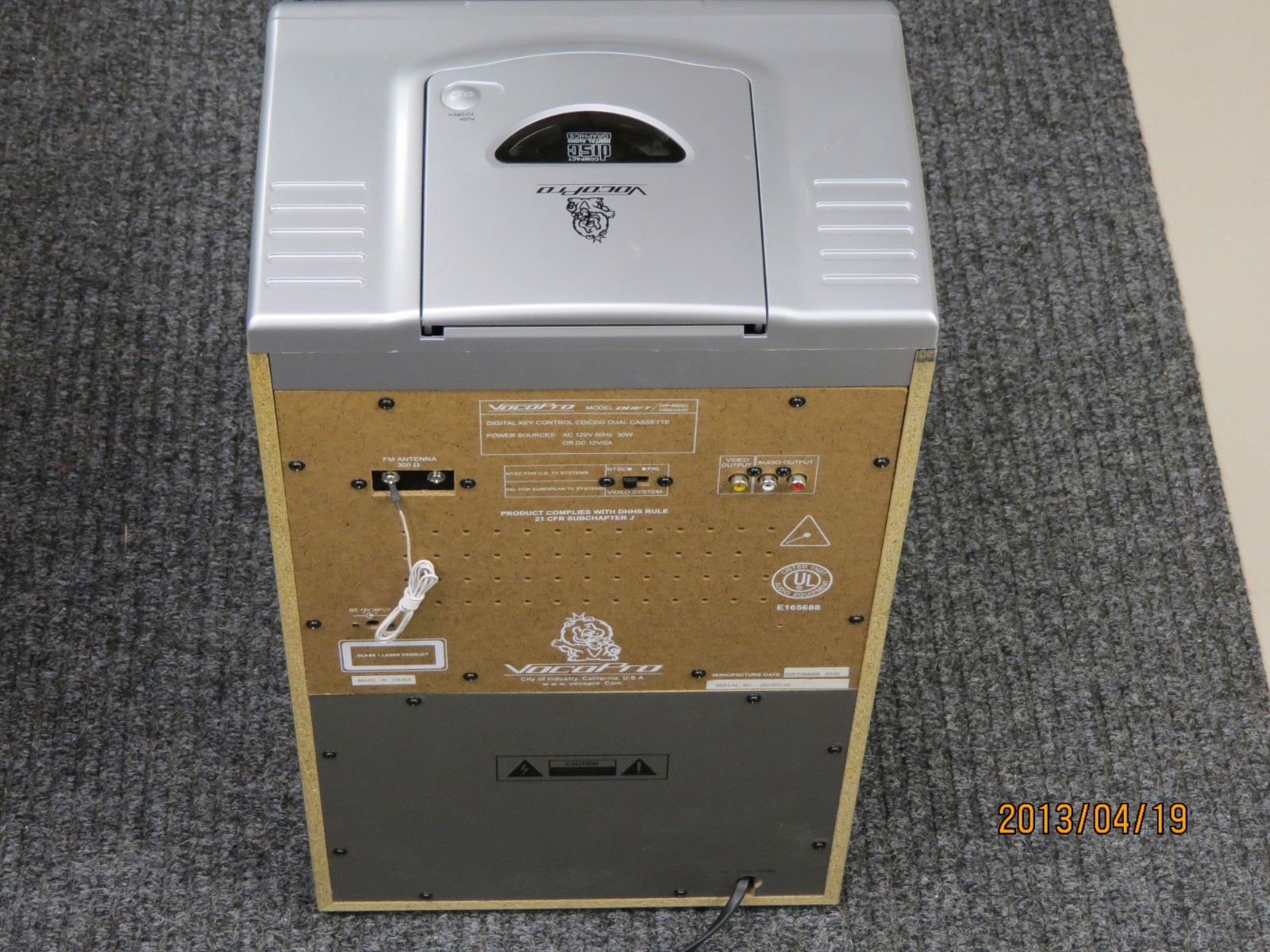 USED- VOCOPRO KARAOKE MACHINE ONLY!! WORKING CONDITION!