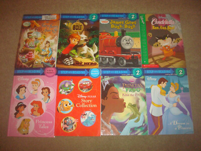 Kids Learning Book LOT Disney Step into Reading First Reader Princess Fairies
