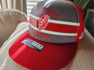 Vintage Nike Ohio State Buckeyes Hat NCAA Football Cap Pro Swoosh Flex XL NWT