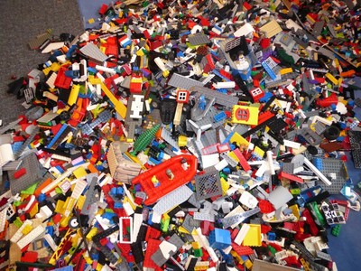 LEGO 1 kg Kiloware Kg ca 700 Teile Bausteine Sammlung Basic Technik Konvolut
