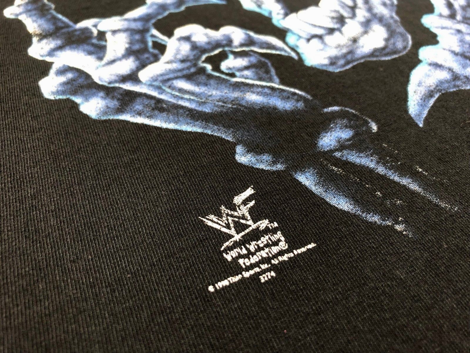 VTG 90's Stone Cold Steve Austin WWF Flaming Skull Bad To The Bonz T Shirt 2XL