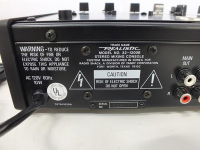 Realistic Stereo mixing console