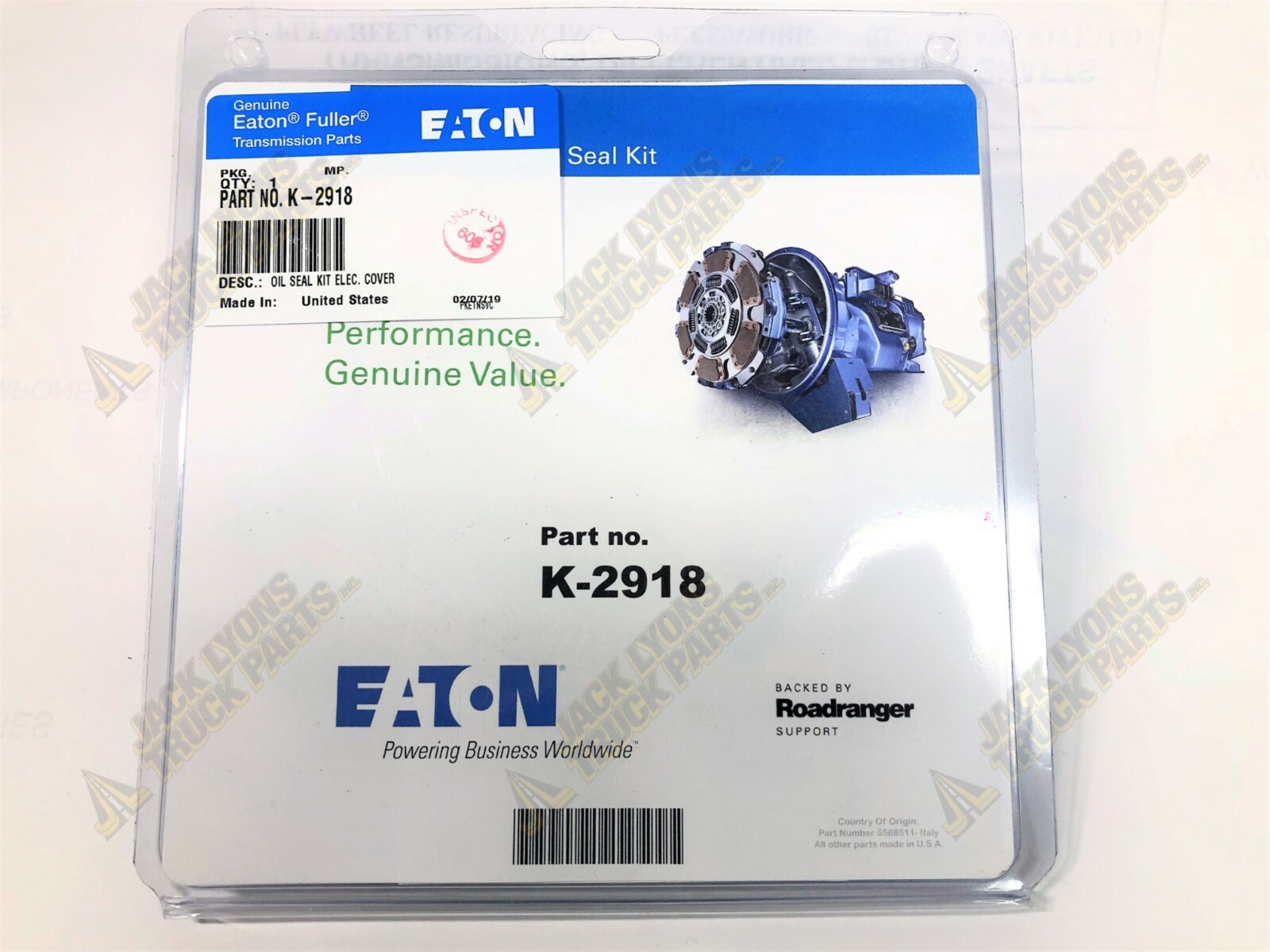 M.K② K2918 New Genuine Eaton Fuller OIL SEAL KIT - OEM K-2918 | eBay