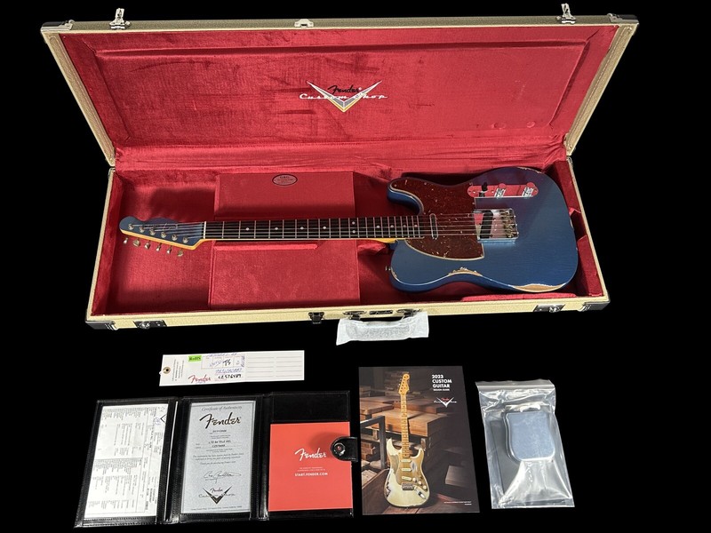Custom Shop Telecaster レプリカ Fender Custom Shop 1964 Telecaster Relic - Aged Sage Green