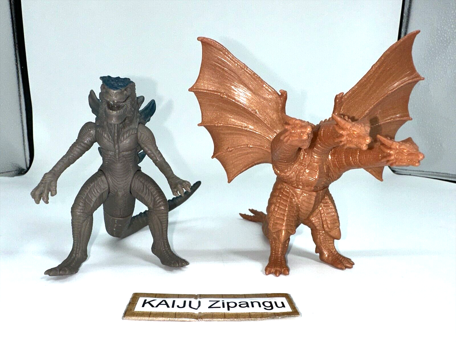 人気商品ランキング Bandai 1998 4” Set Figure Ghidorah King Cretaceous & Zilla その他