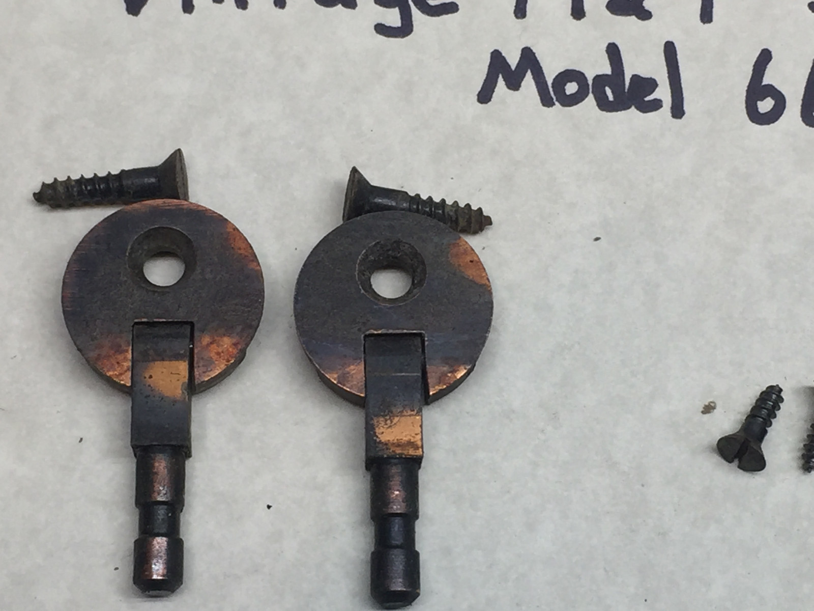 Vintage Singer Treadle Sewing Machine Cabinet Top Cover Hinges & head pin hinges