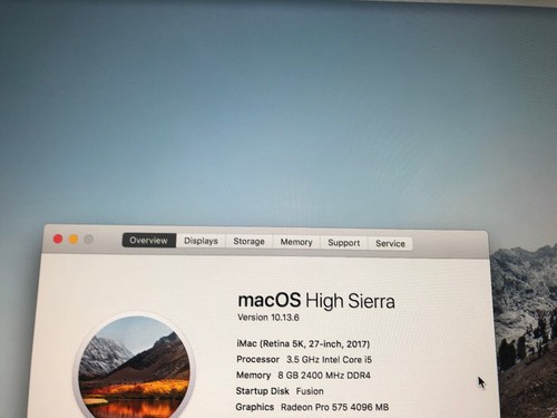 Apple 2017 New iMac 27 5K RETINA 3.5 i5 1TB  with AppleCare+-amazing Condition!!