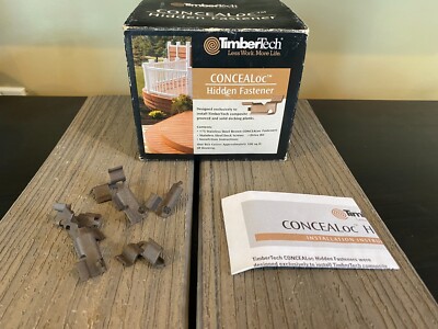 TimberTech CONCEALoc stainless Deck Hidden Fasteners without screws - pack of 20