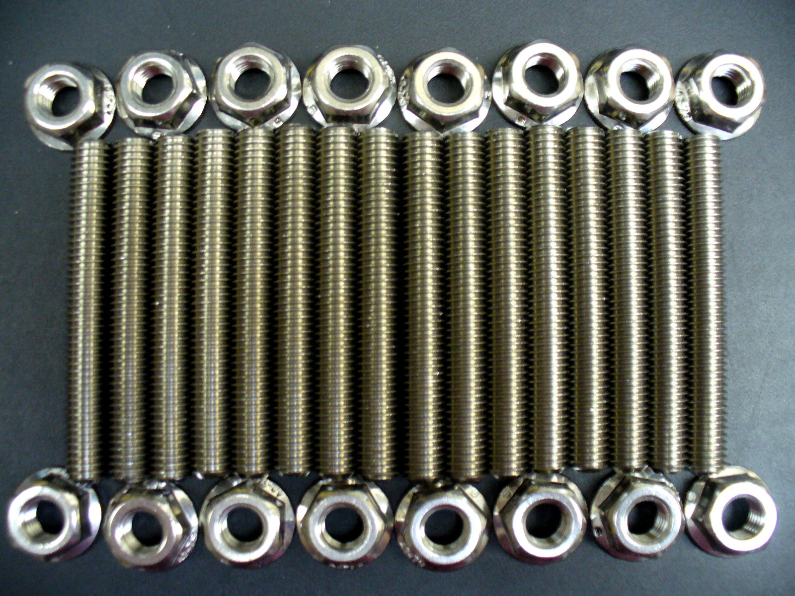 Ford 4.6 & 5.4 Liter V8 stainless exhaust manifold stud kit for 2 manifolds