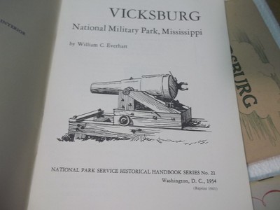 3 Old 1960's Civil War Sites Booklets Sumter Petersburg Vicksburg Nat's Parl Svc