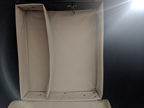 Vintage 1961 BARBIE Doll Case by Mattel, Inc for Ponytal Black Vinyl 12x10x2.5