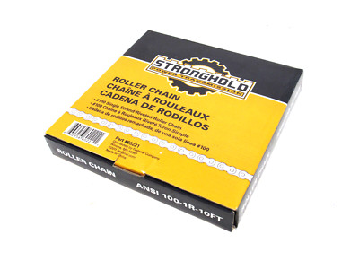 NEW STRONGHOLD ANSI 100-1R-10FT ROLLER CHAIN 60221 ANSI 1001R10FT