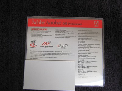 Adobe Acrobat 6.0 Professional for Macintosh - Genuine - P/N# 90043427