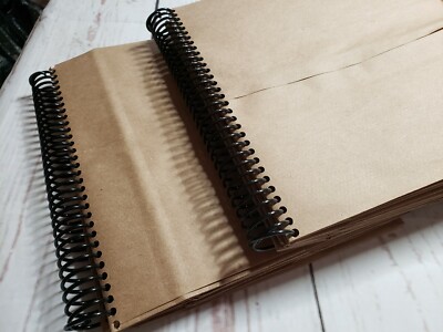 Unaltered Paper Bag Scrapbook Album/Junk Journals 