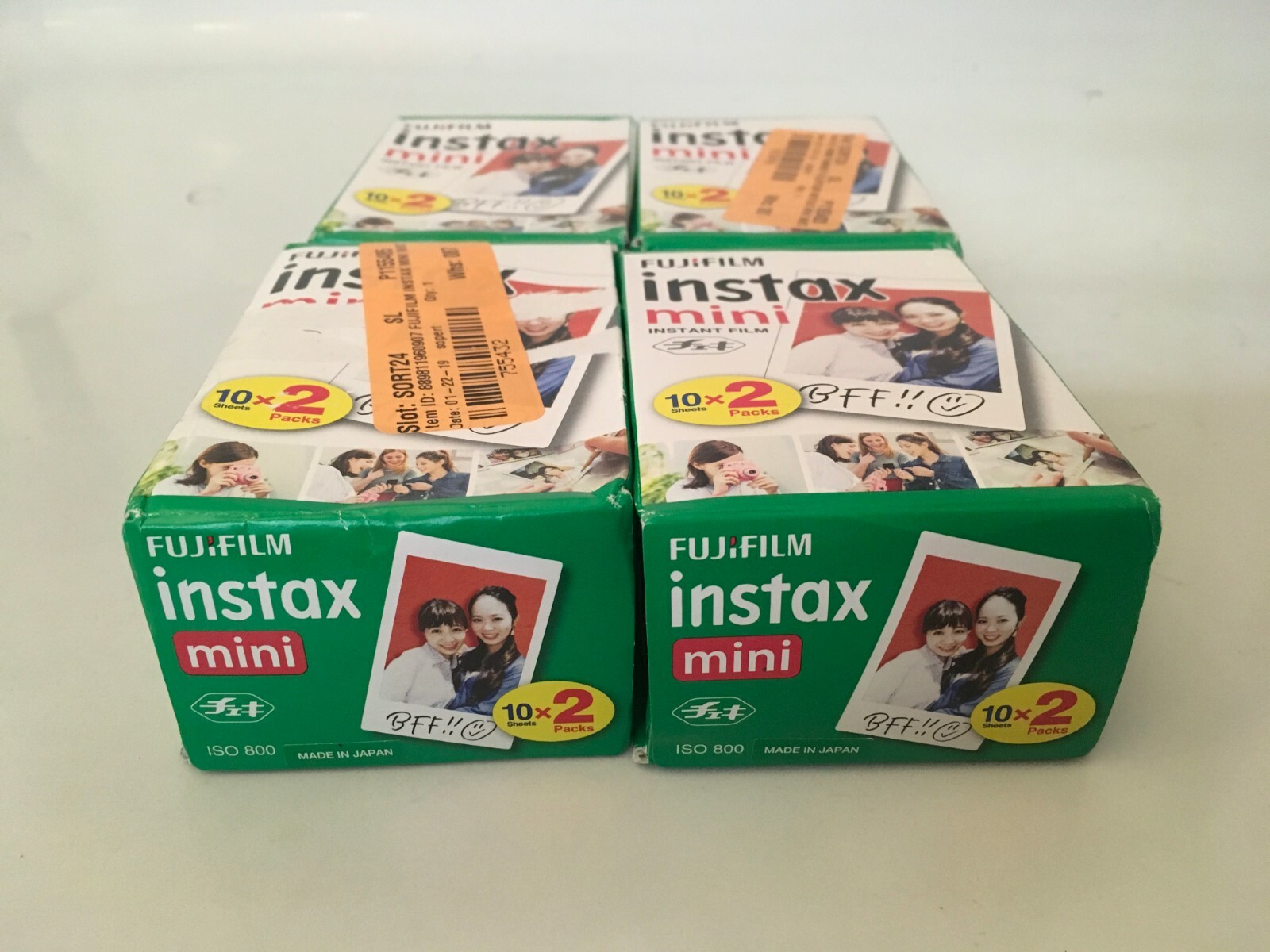 Fuji Instax Mini Instant Film  - 4 pack  of  20 Sheets Total of 80 Sheets