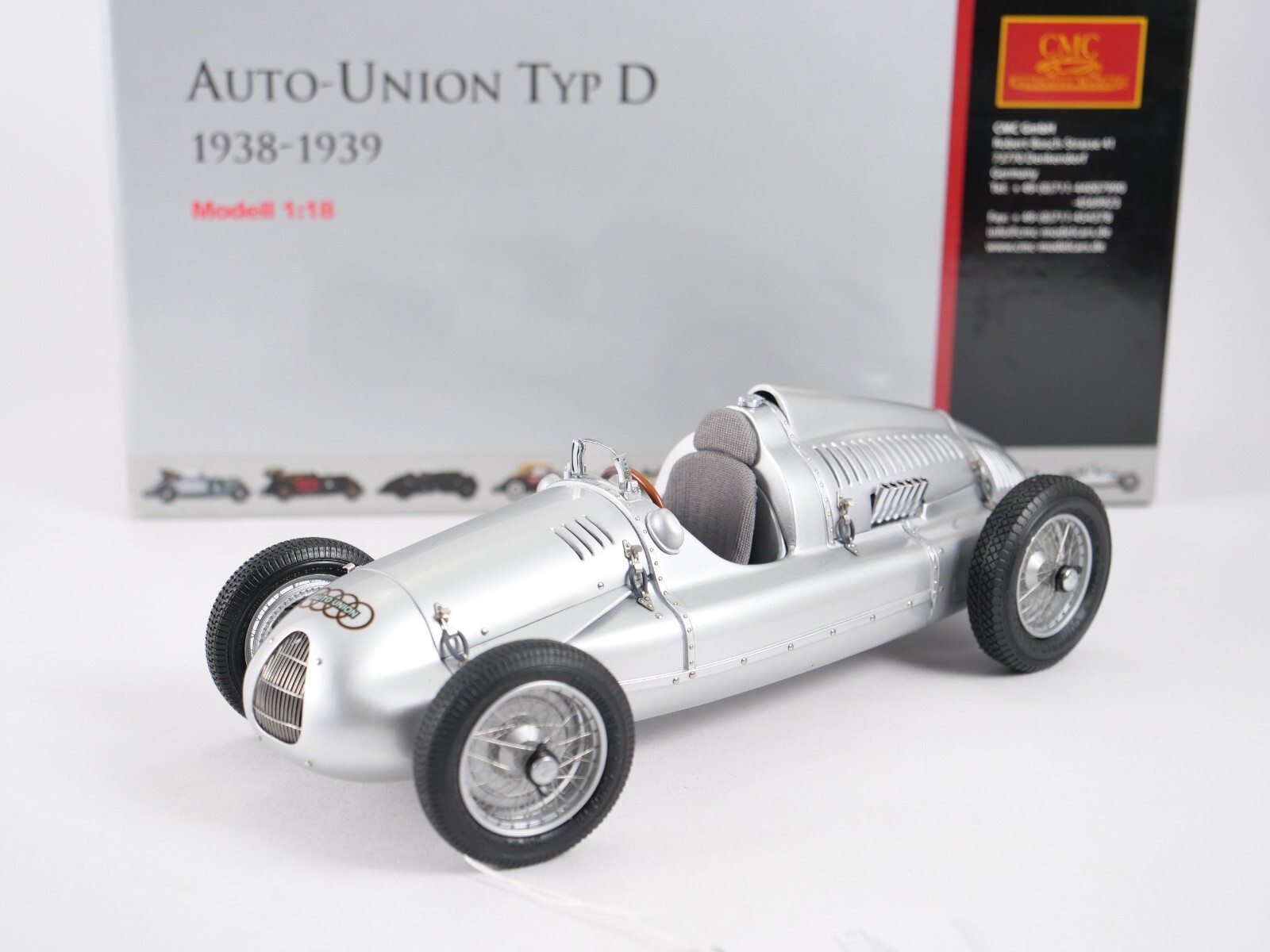 1/18CMC超精密ミニカー/AUTO-UNION　Typ　C CMC Auto Union Type C 1/18 - diecast review - YouTube